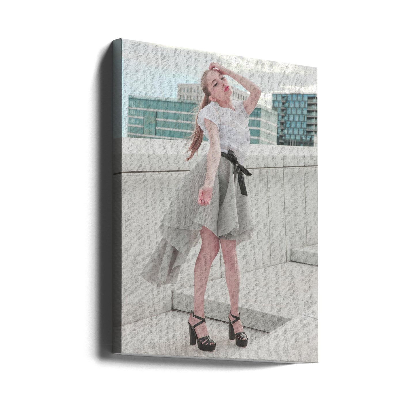 Kattotyylinen tunnelma. Canvastaulut