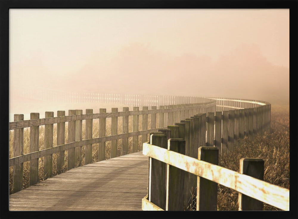 Der Weg wird heller. | Poster - Kunstdruck