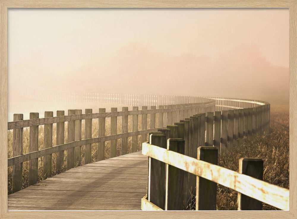 Der Weg wird heller. | Poster - Kunstdruck