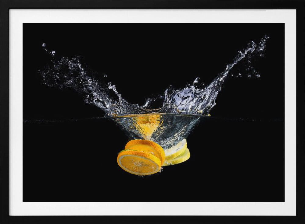 Orangenspritzer | Poster - Kunstdruck