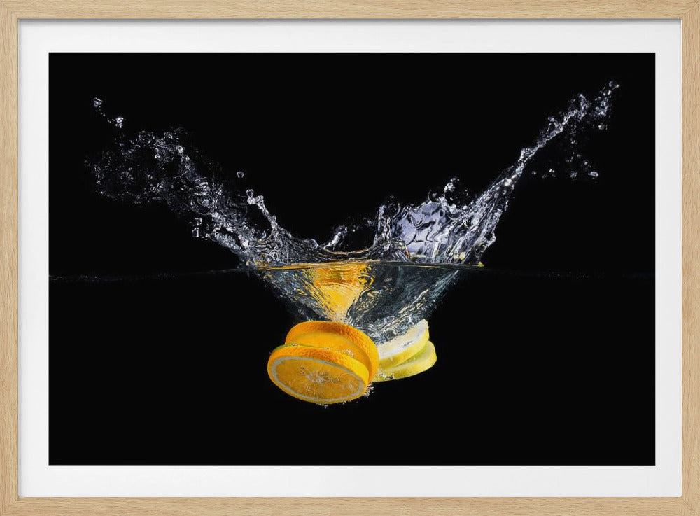 Orangenspritzer | Poster - Kunstdruck