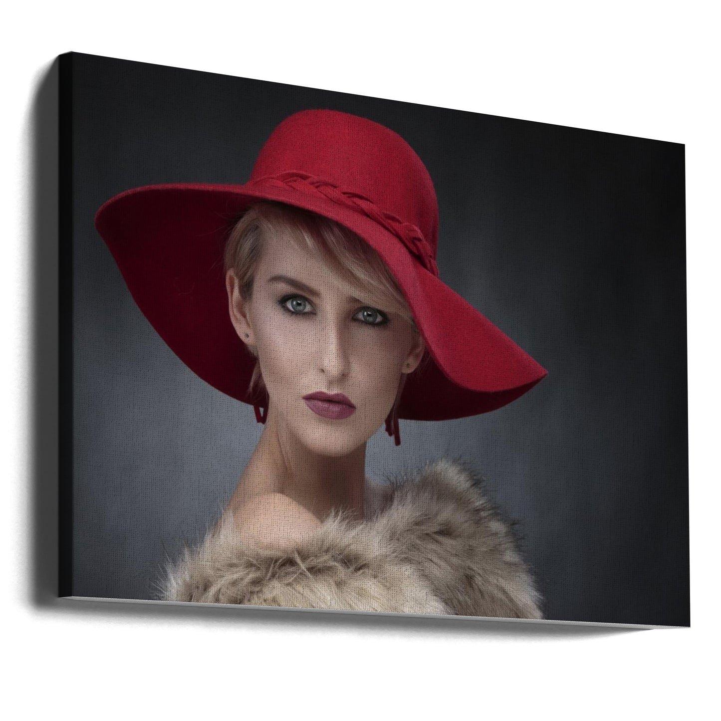 Amberin punainen hattu | Canvastaulut
