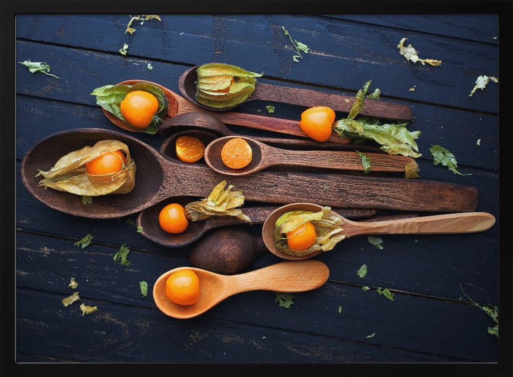 Löffel&Physalis | Poster - Kunstdruck