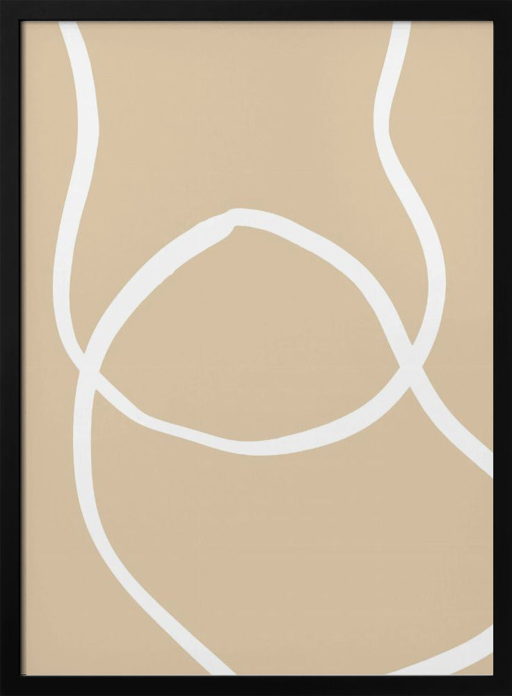 Beige Lines 04 | Poster
