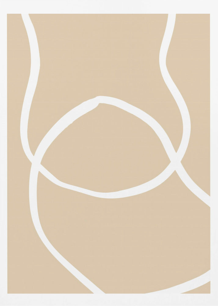 Beige Lines 04 | Poster