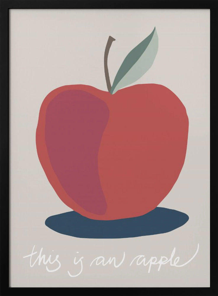 Das ist ein Apfel | Poster