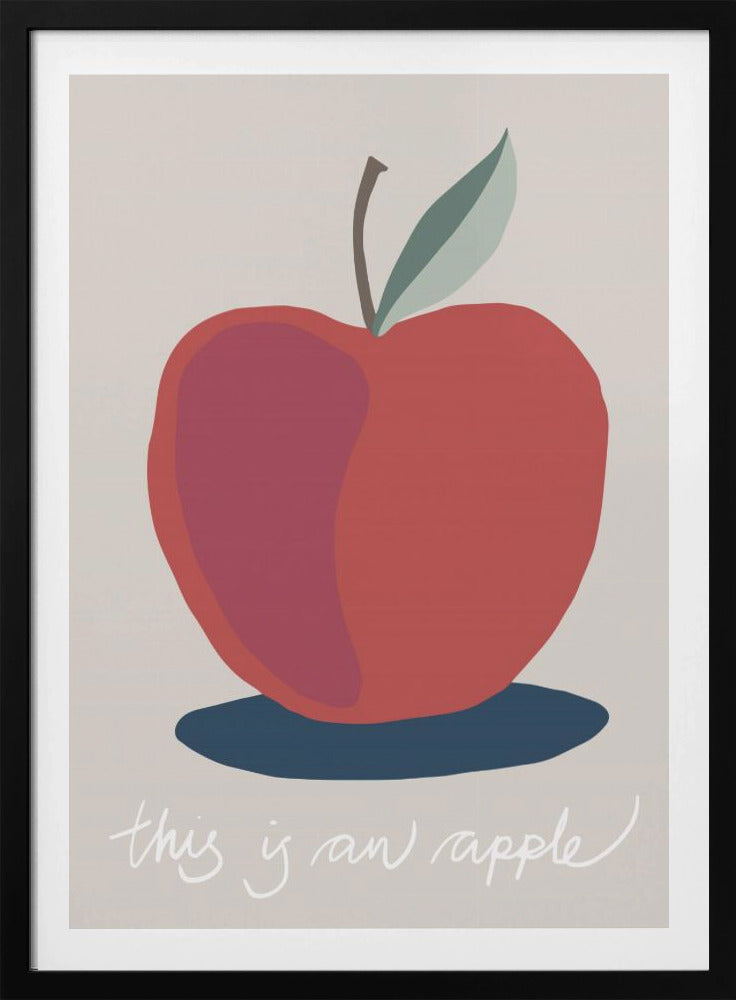 Das ist ein Apfel | Poster