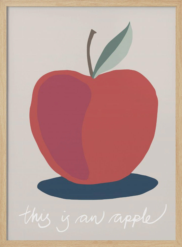 Das ist ein Apfel | Poster