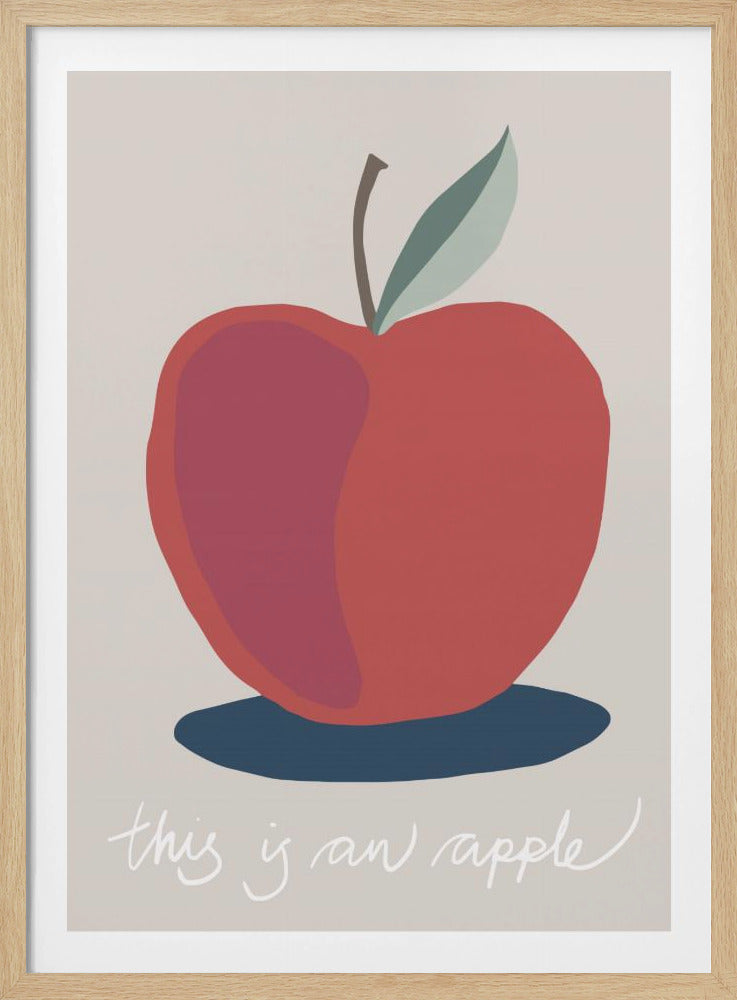 Das ist ein Apfel | Poster