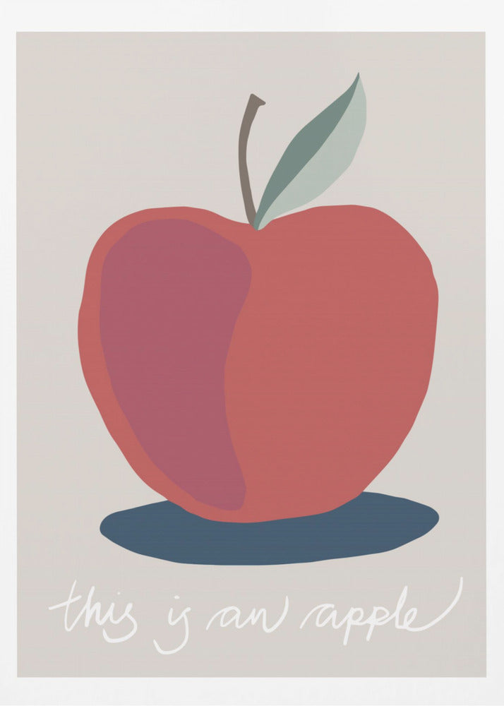 Das ist ein Apfel | Poster