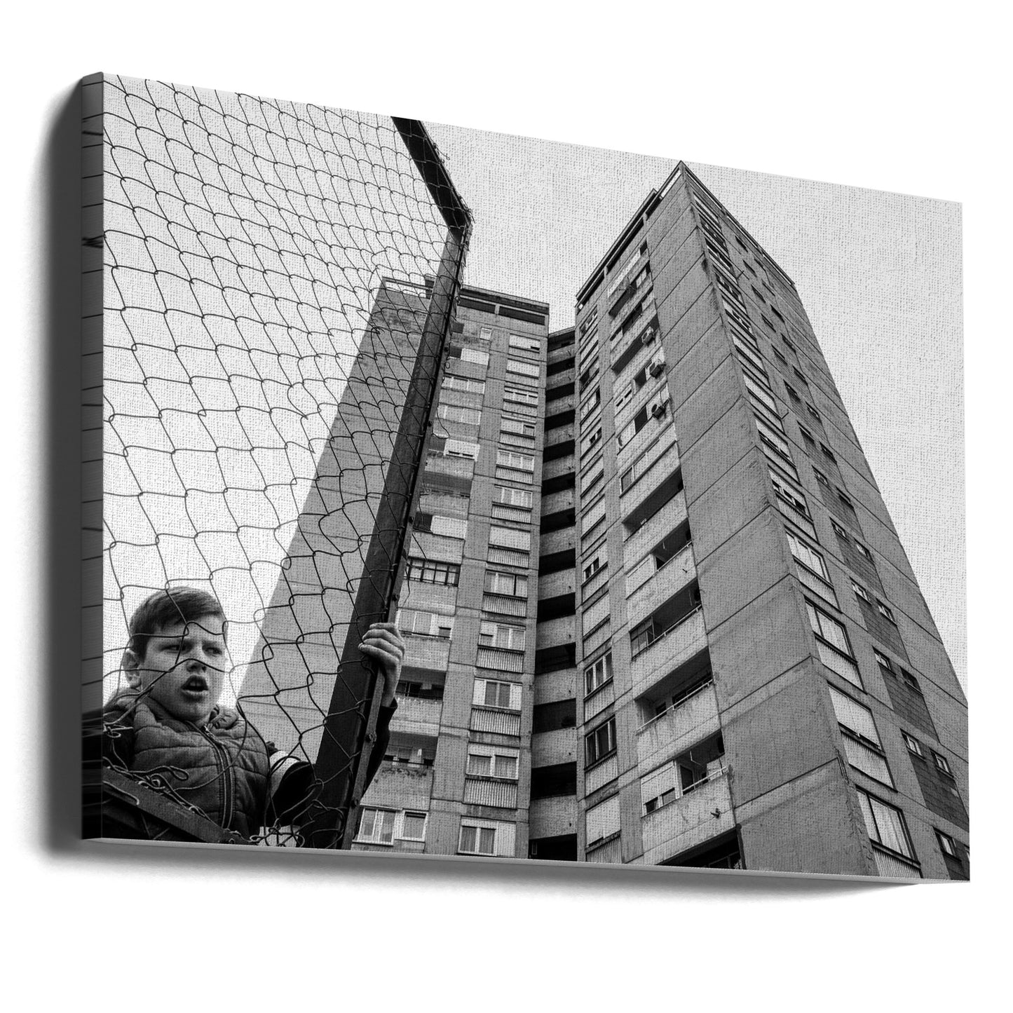 The boy behind the fence | Canvas