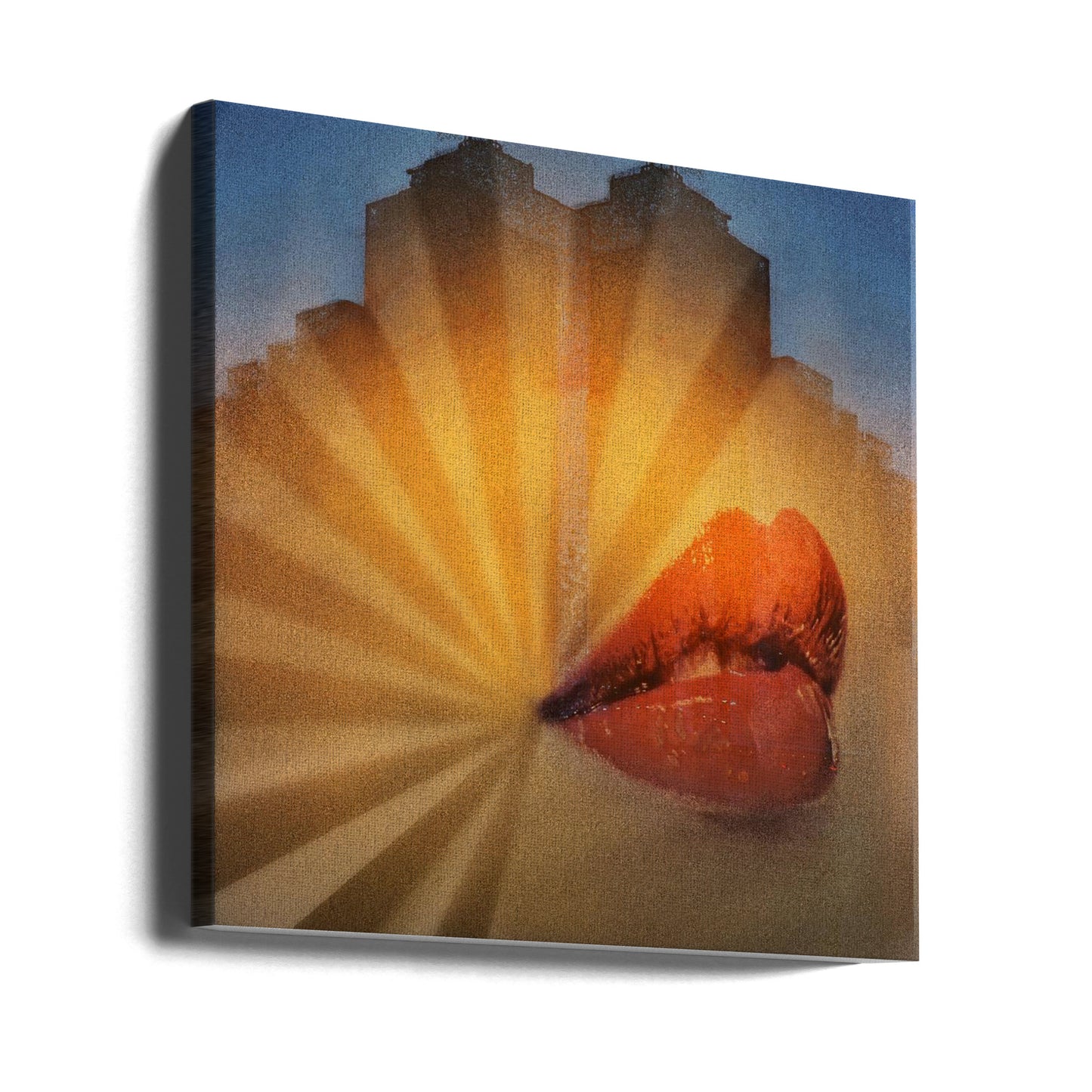 The Kiss of Red Lips | Canvas