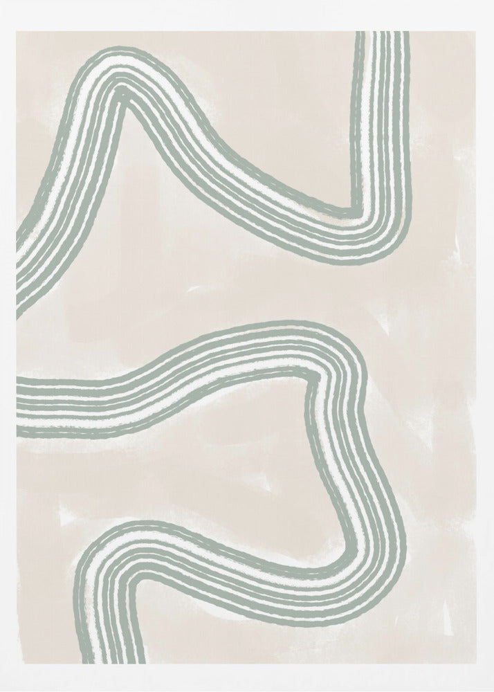 Geschwungene Ruhe | Poster - Kunstdruck