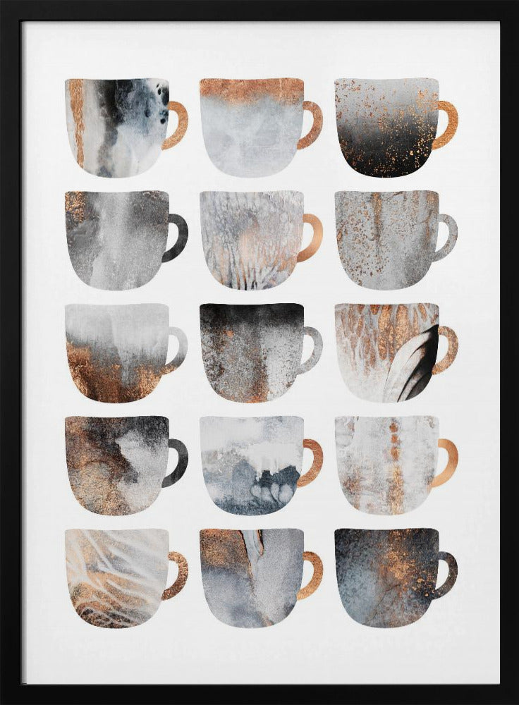 Verträumte Kaffeetassen | Poster