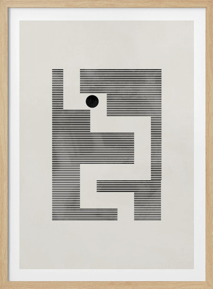 Minimalist maze | Poster