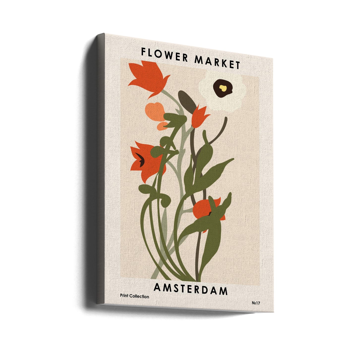 Kukkamarkkinat Amsterdamissa | Canvastaulut