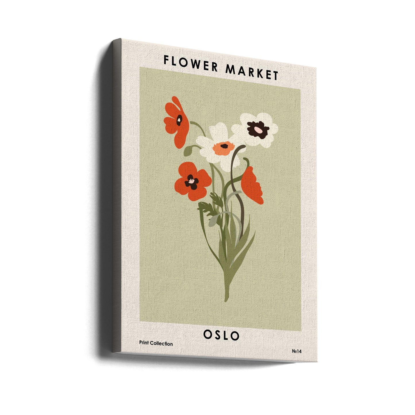 Kukkamarkkinat Oslossa | Canvastaulut
