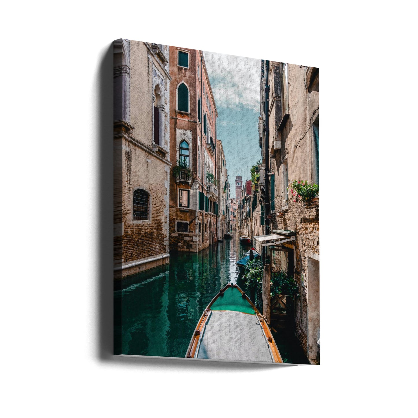 Barca sul fiume | Stampe su Tela