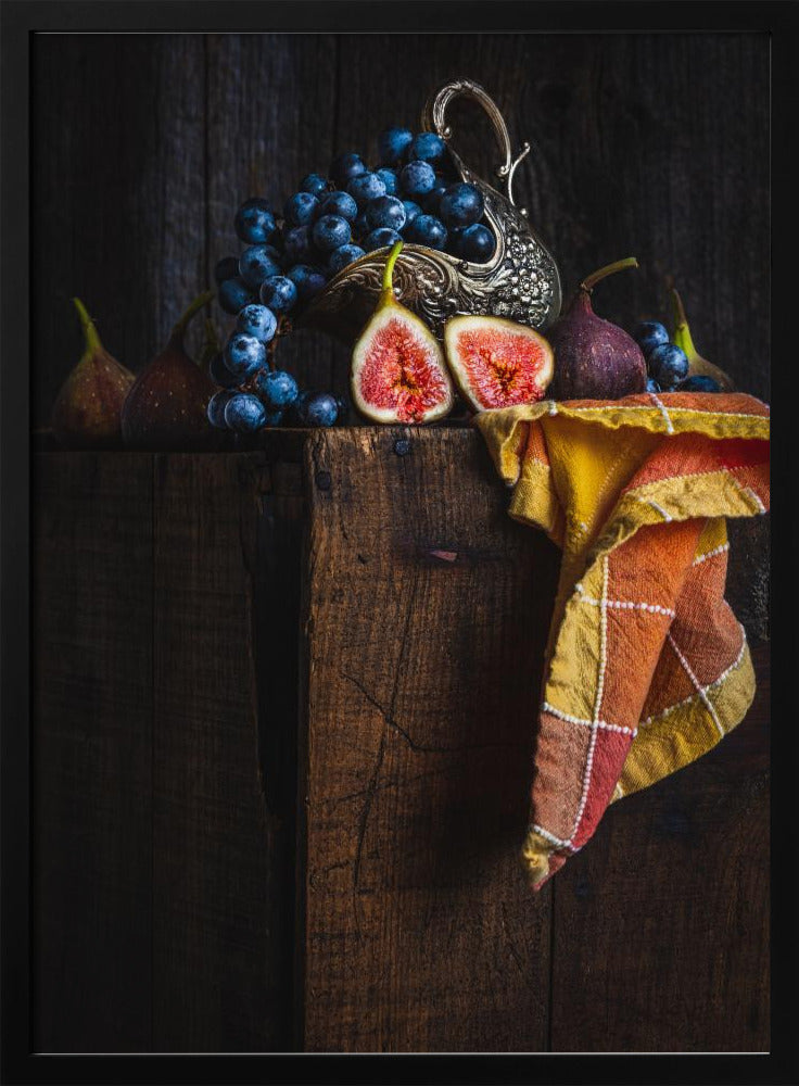 Figues sur une caisse | Posters - Affiche Artistique