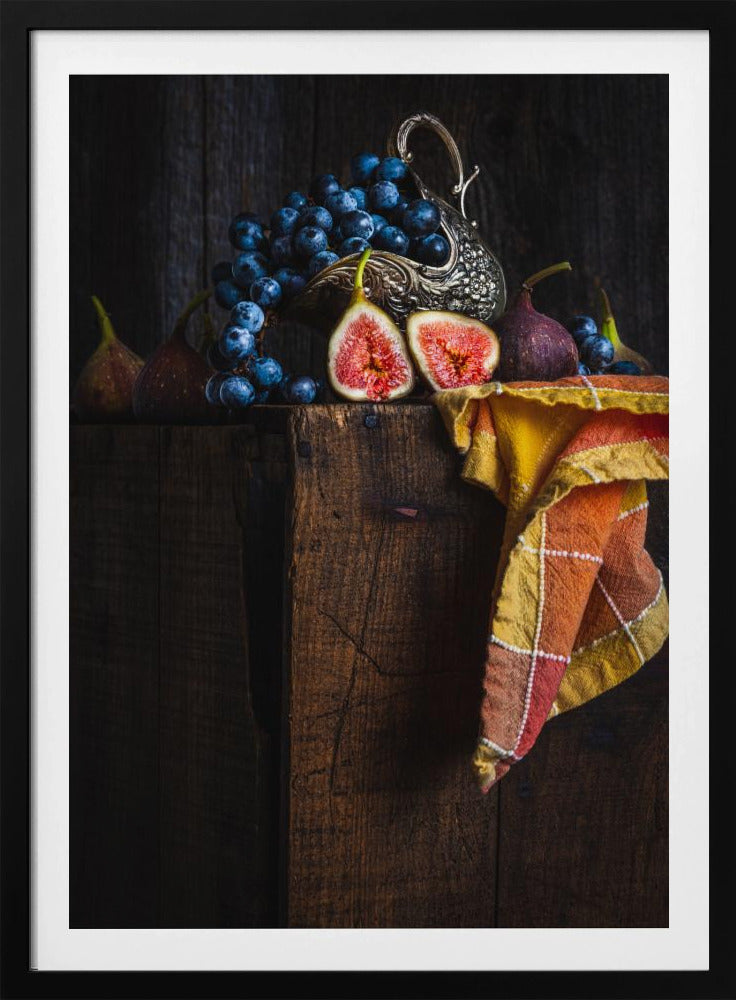 Figues sur une caisse | Posters - Affiche Artistique