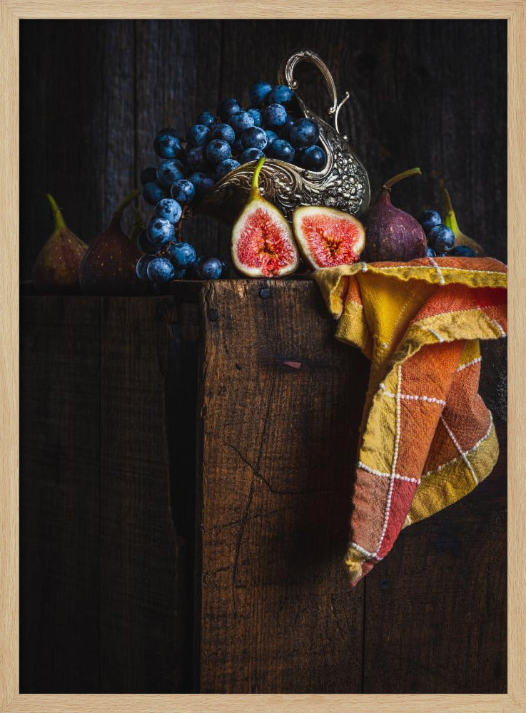 Figues sur une caisse | Posters - Affiche Artistique