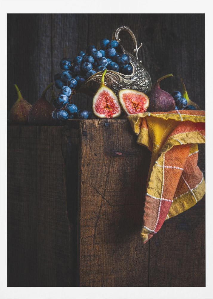 Figues sur une caisse | Posters - Affiche Artistique
