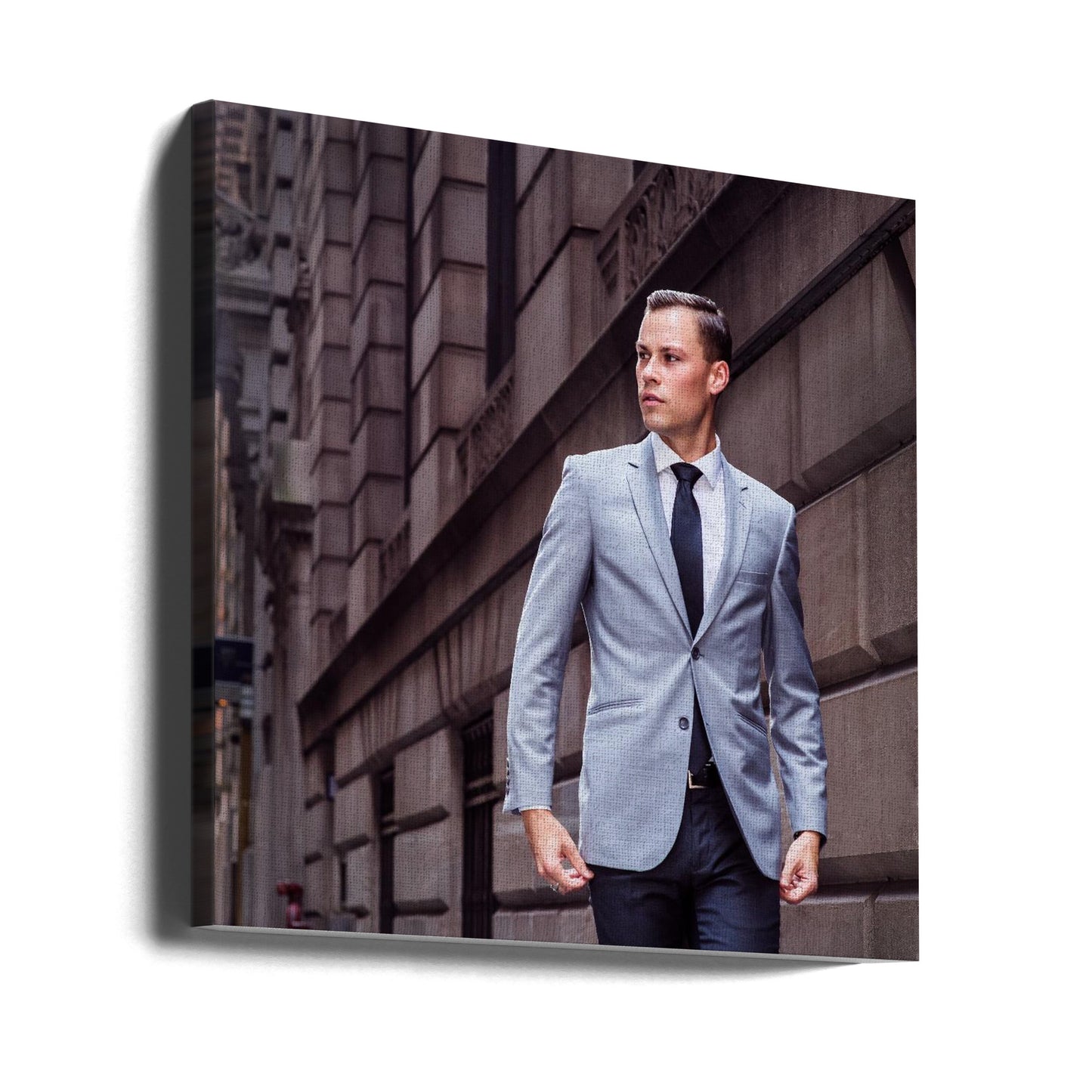 Joven empresario en la ciudad de Nueva York | Impresiones en Lienzo