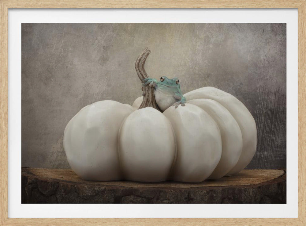 Herbstsaison mit Bleu | Poster - Kunstdruck