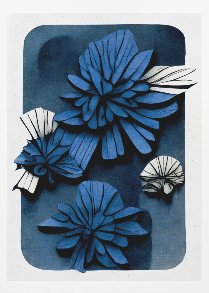 Blaue Blütentiefe | Poster