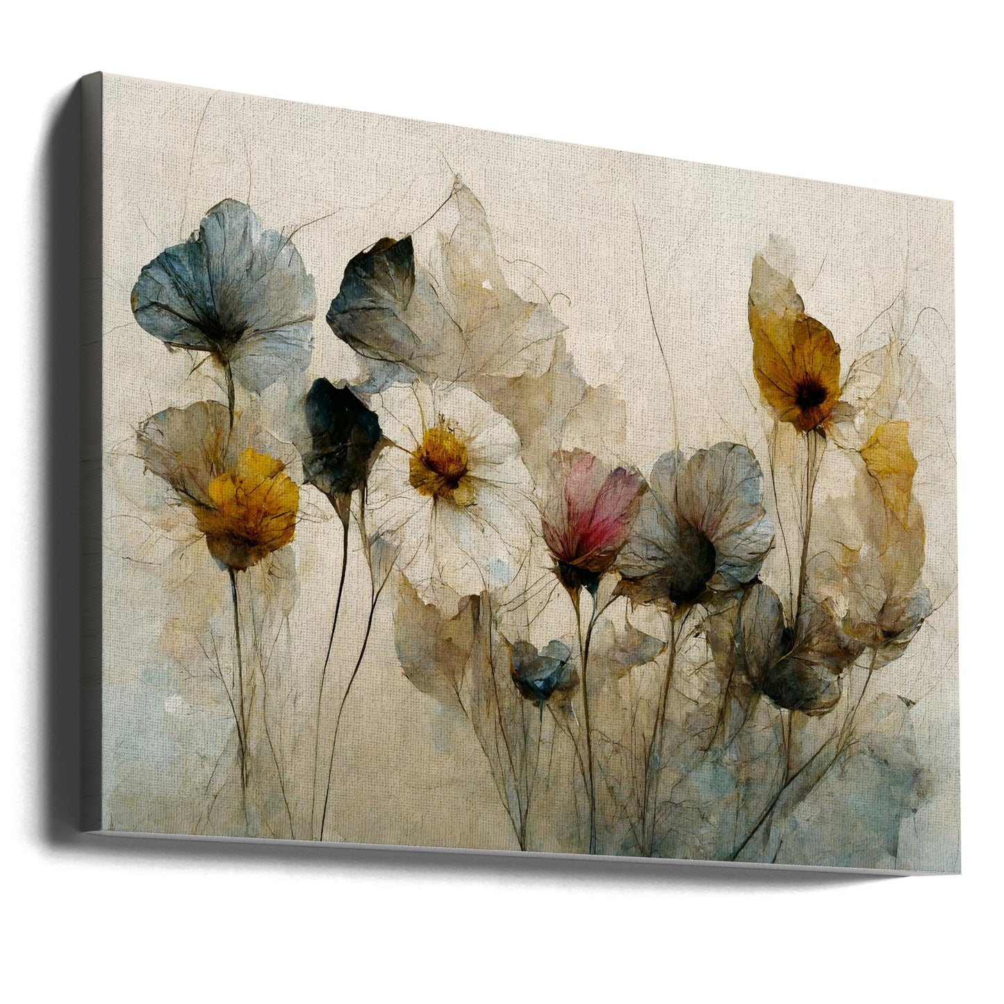 Bukiet z suszonych kwiatów | Wydruki na łótnie