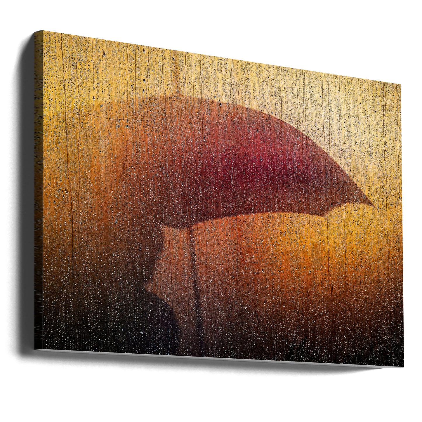 Metallinen seinä sateessa | Canvastaulut