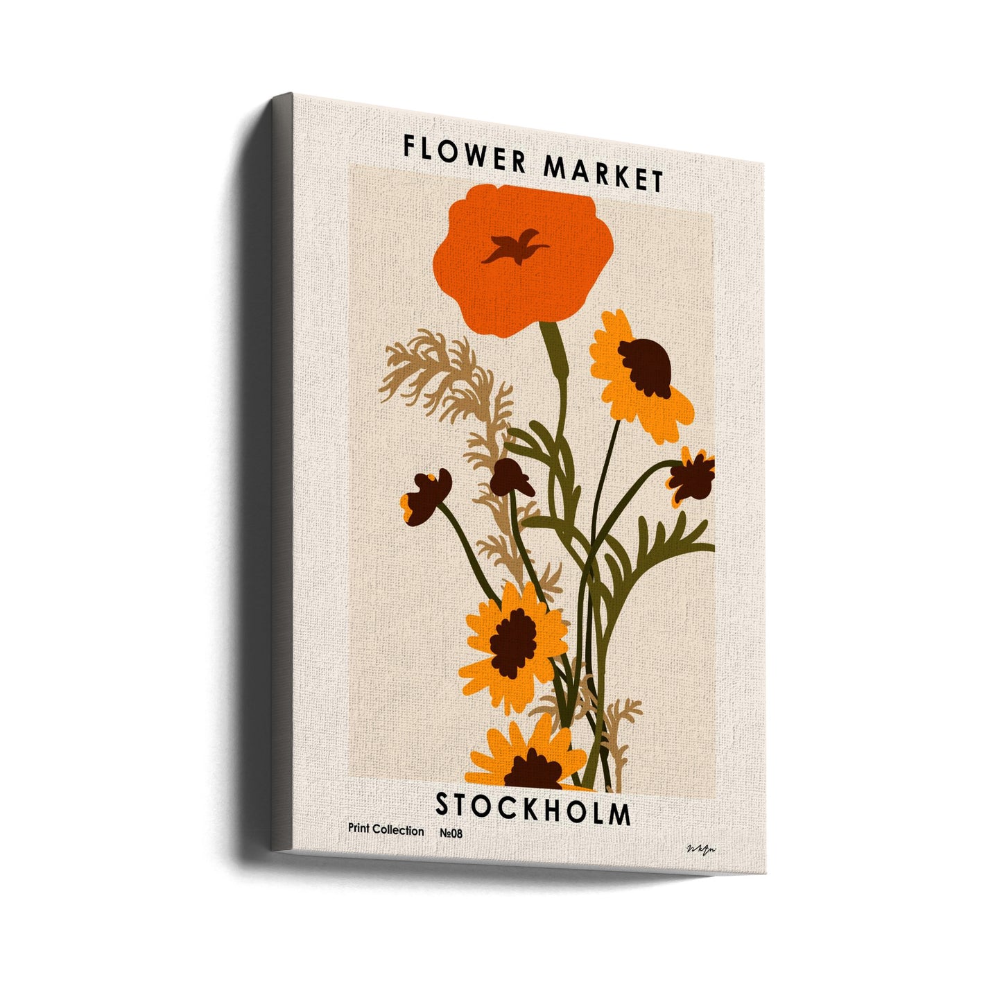 Kukkamarkkinat. Tukholma | Canvastaulut