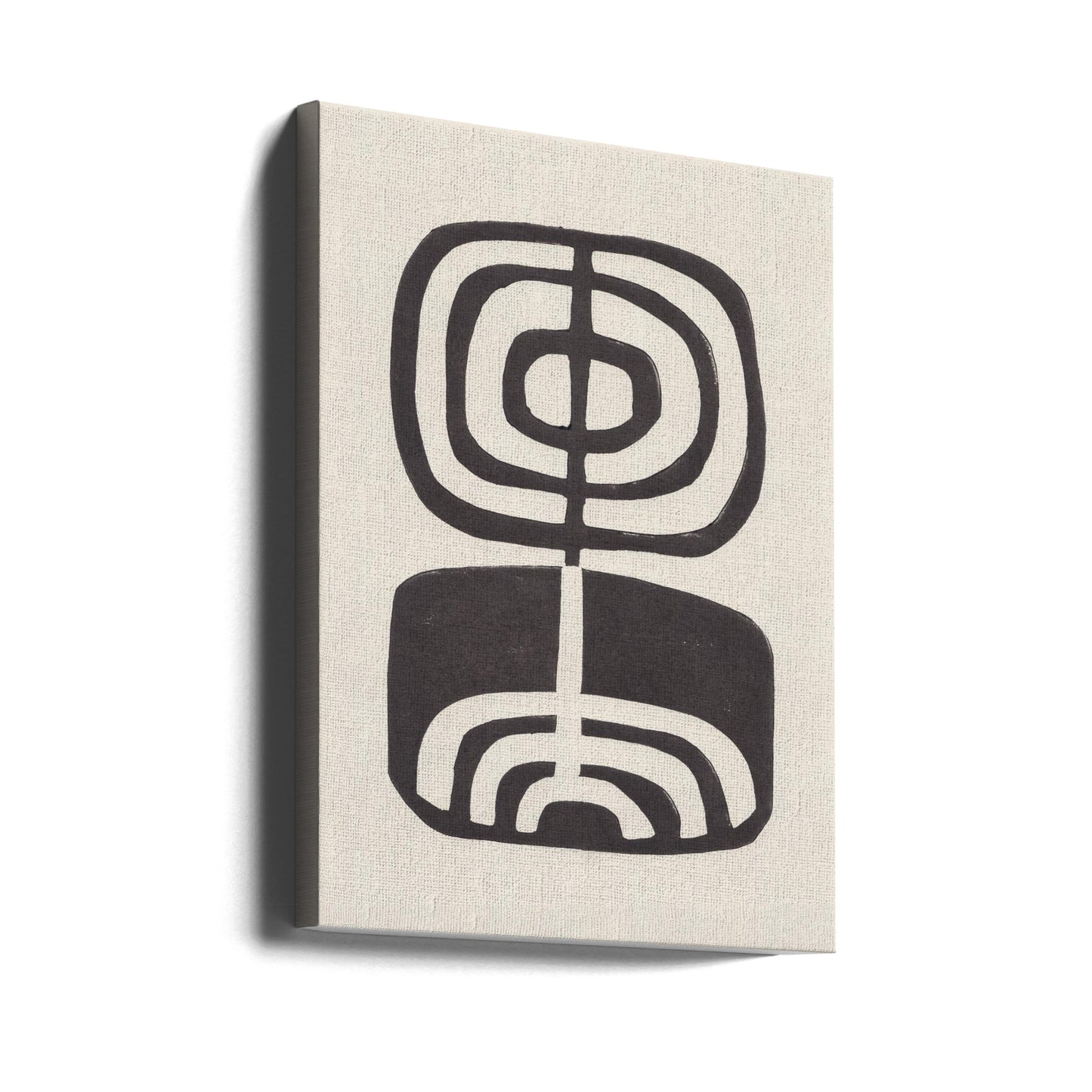 Moderner Pflanzen-/Linoldruck | Leinwand-Bilder