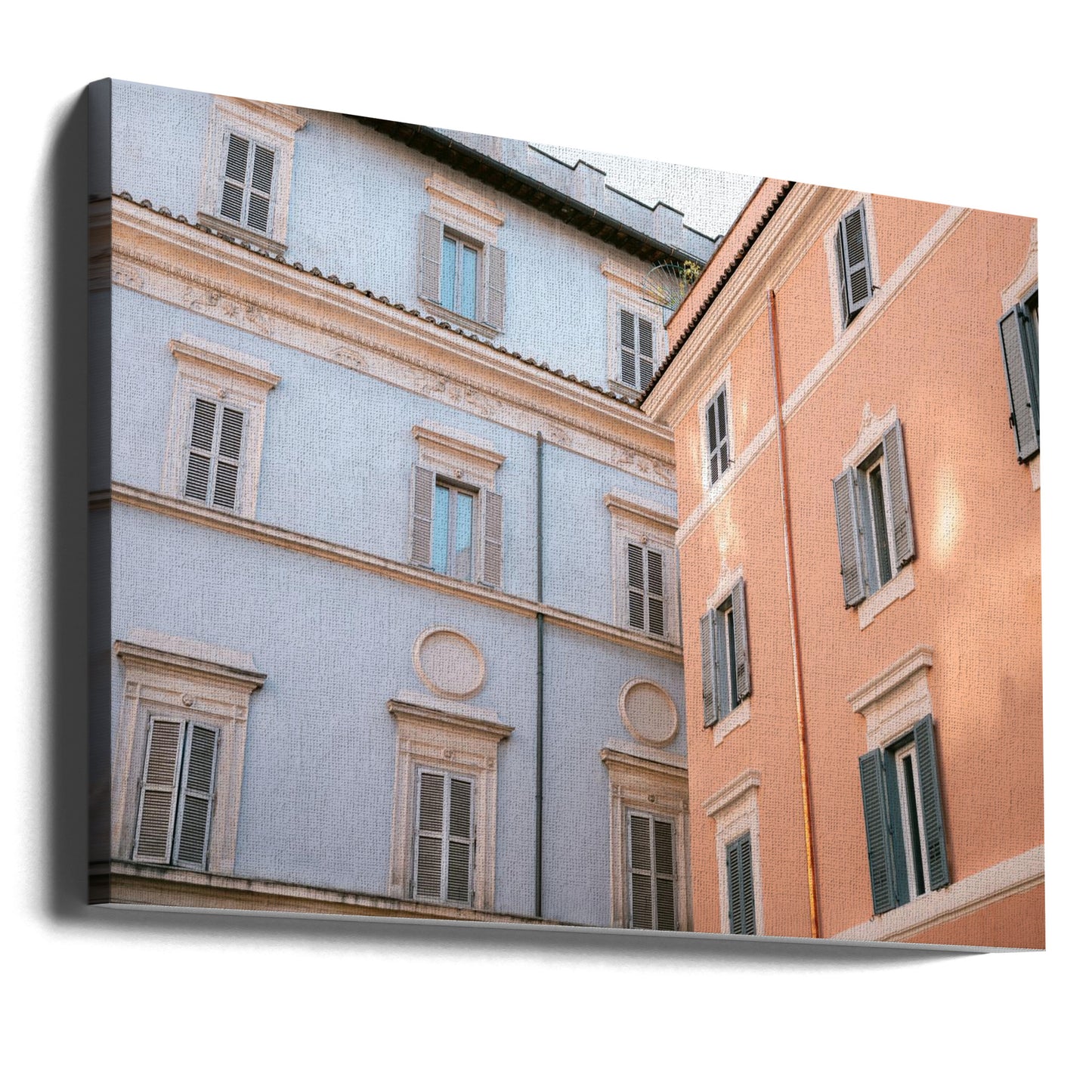 Trastevere in Lila und Rosa | Leinwand