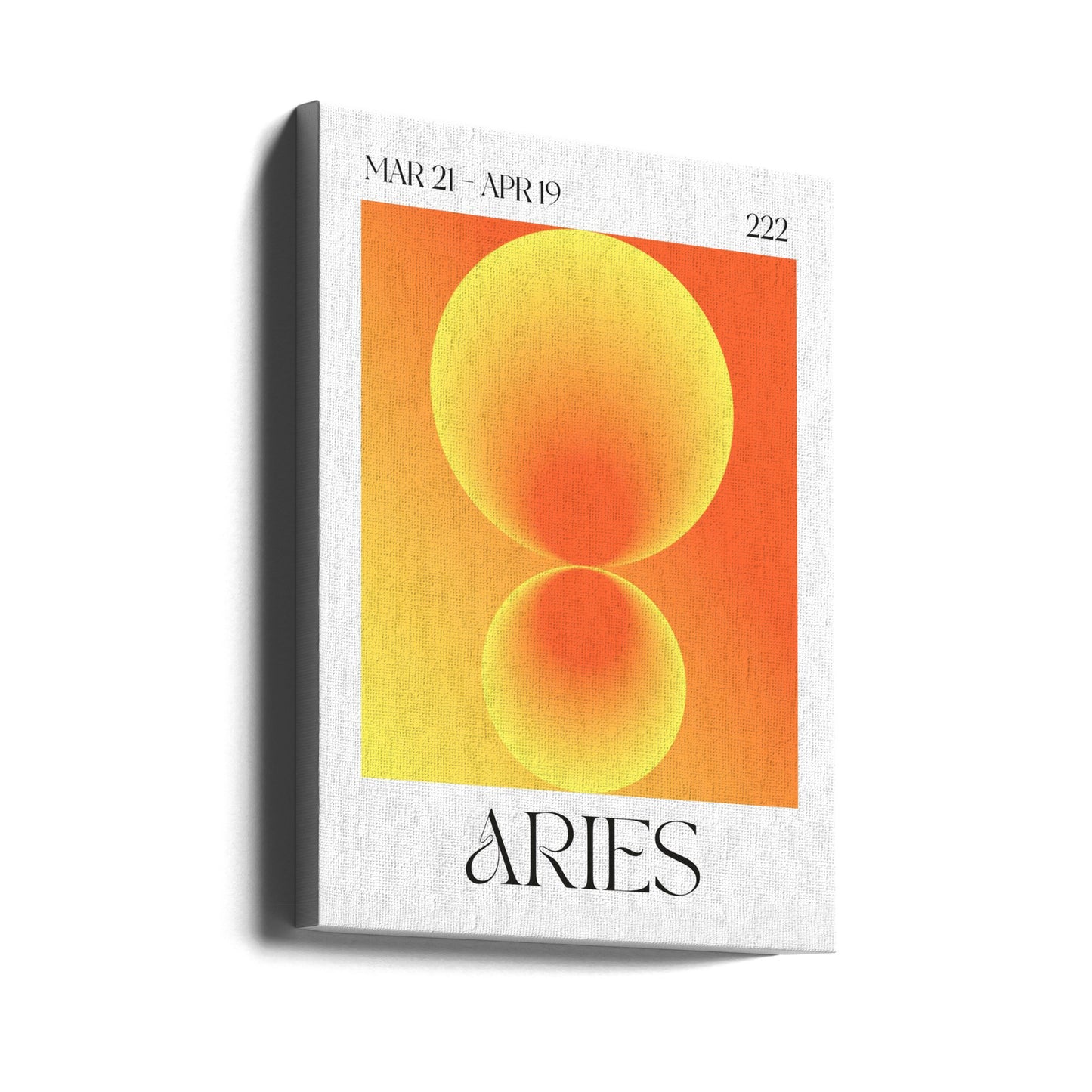 Liukuvärjätyt ympyrät oransseissa sävyissä | Canvastaulut