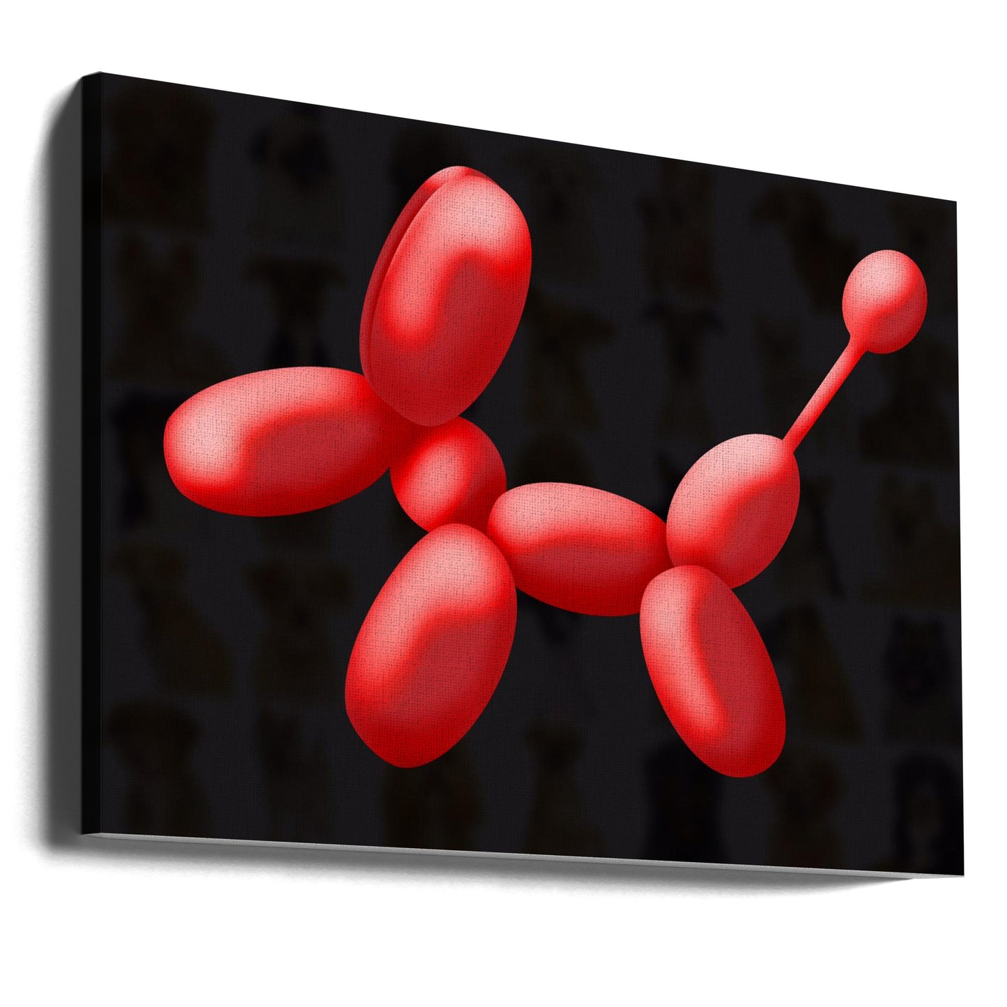 Cane palloncino | Stampe su Tela