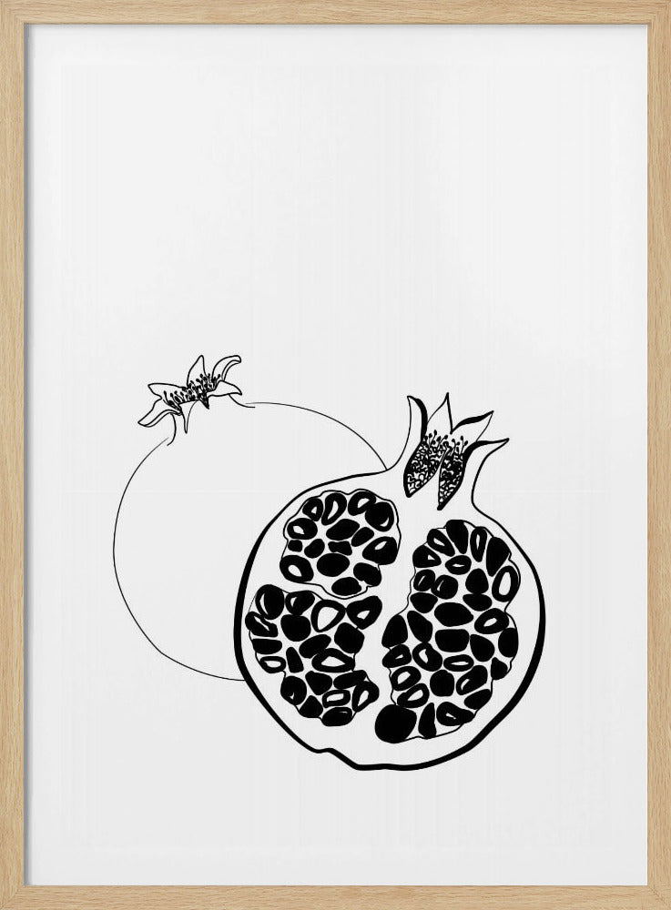 Melograni disegnati a mano | Poster - Stampe d’Arte