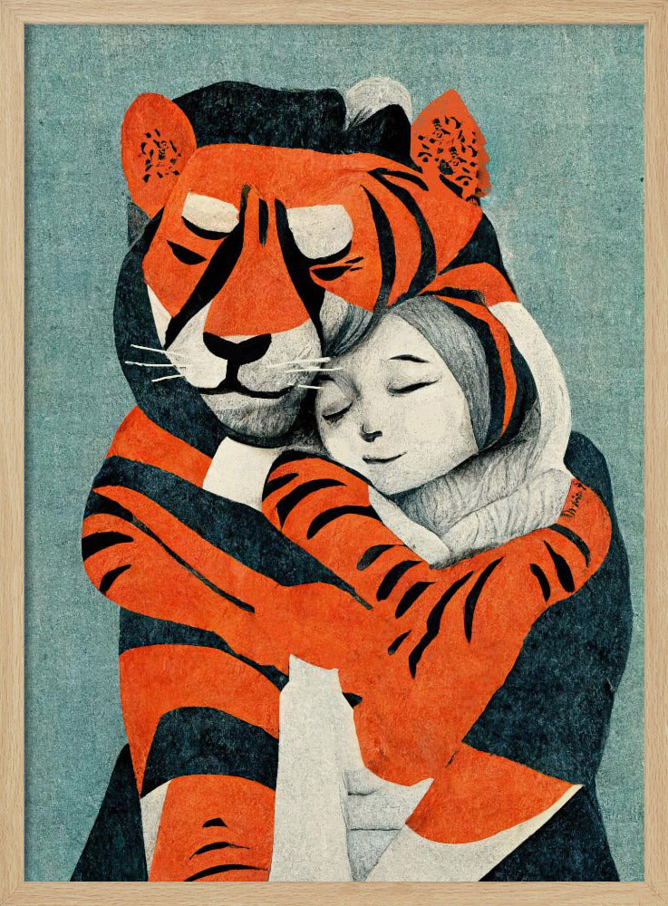 Tigerumarmung | Poster