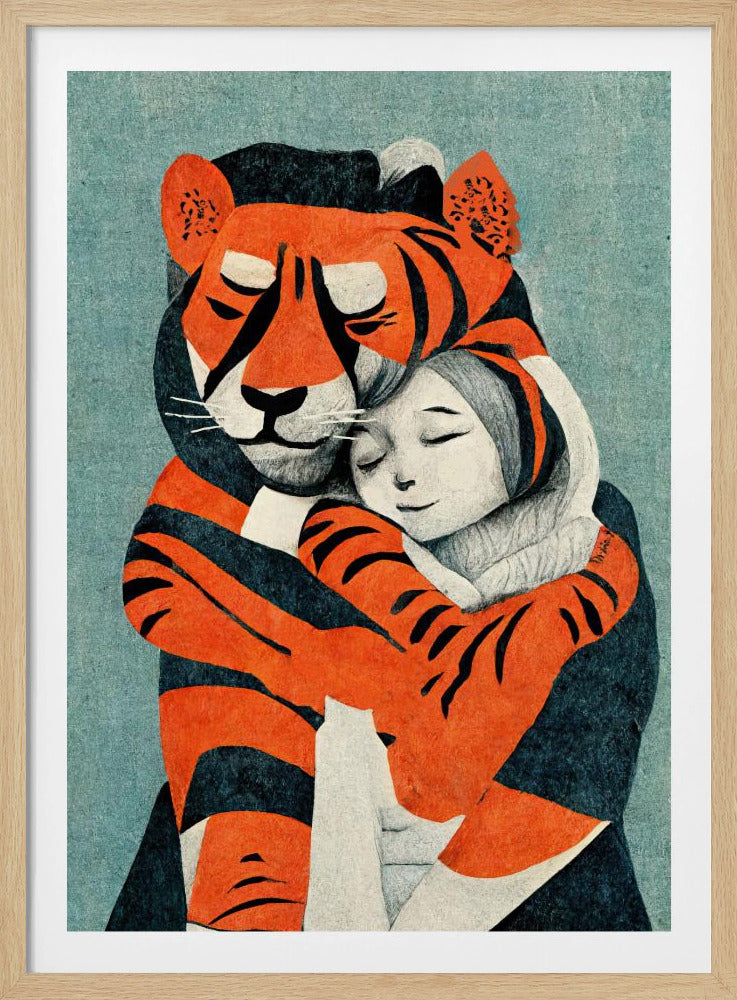 Tigerumarmung | Poster