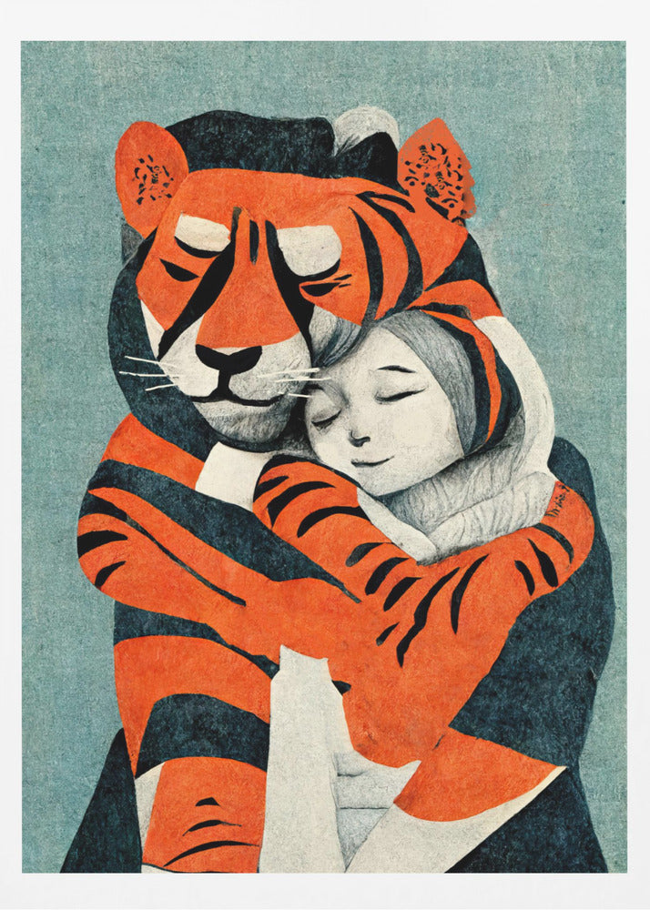 Tigerumarmung | Poster