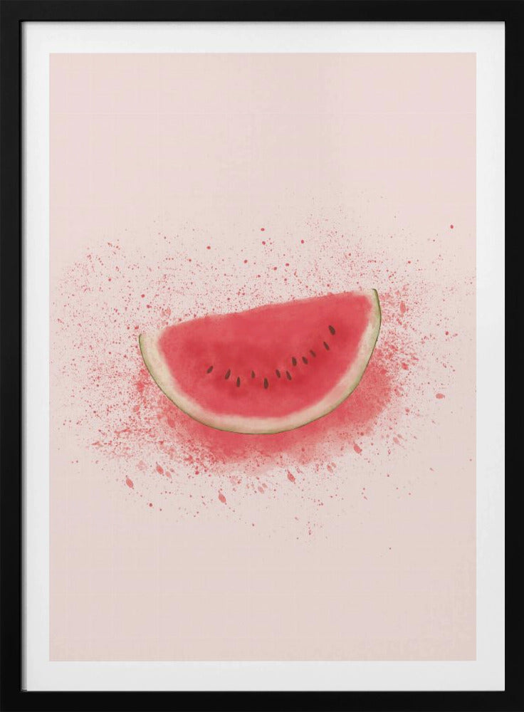 Wassermelonenspritzer | Poster - Kunstdruck