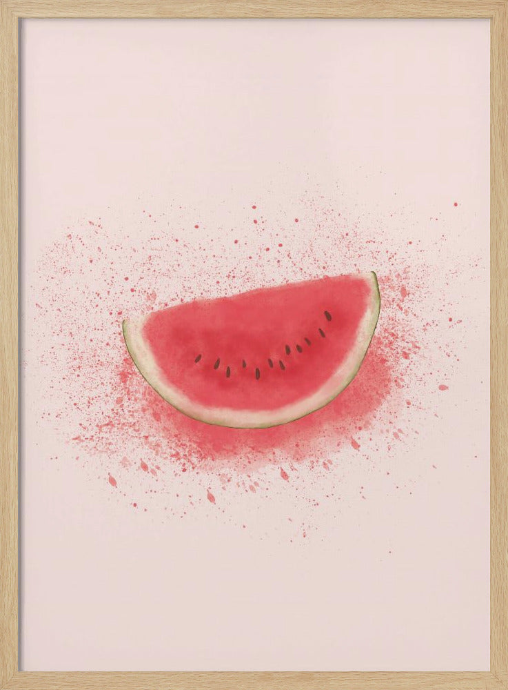 Wassermelonenspritzer | Poster - Kunstdruck