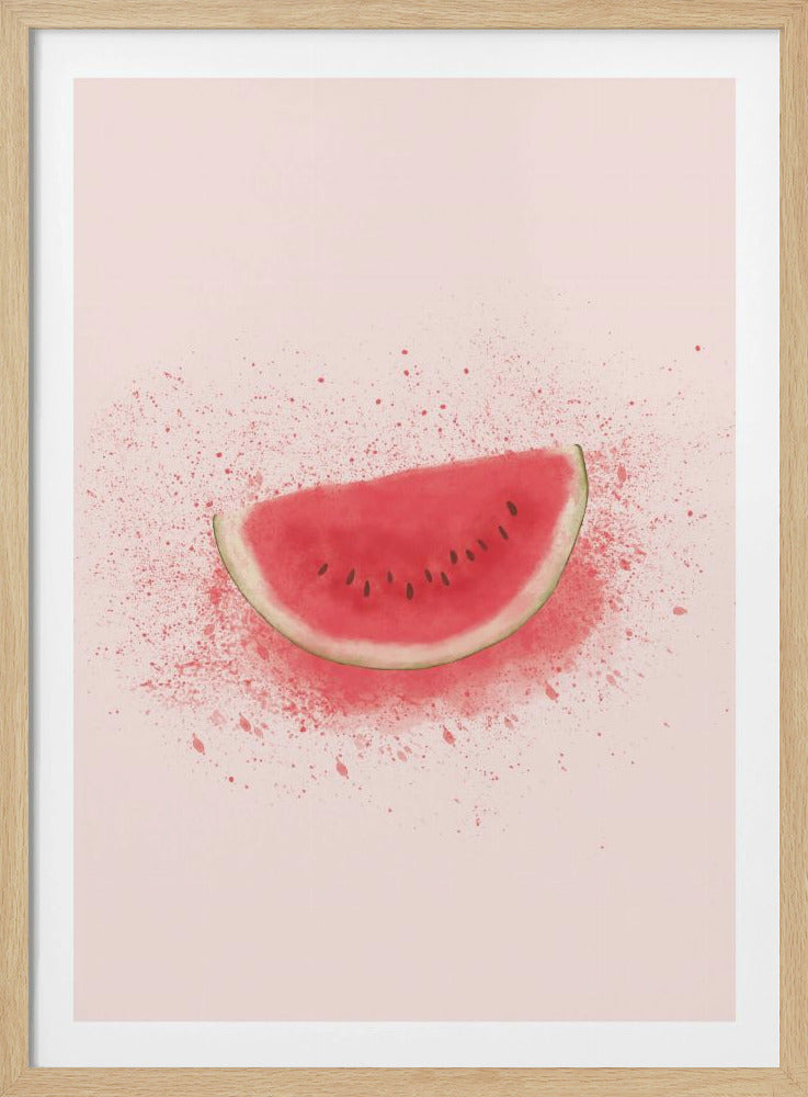 Wassermelonenspritzer | Poster - Kunstdruck
