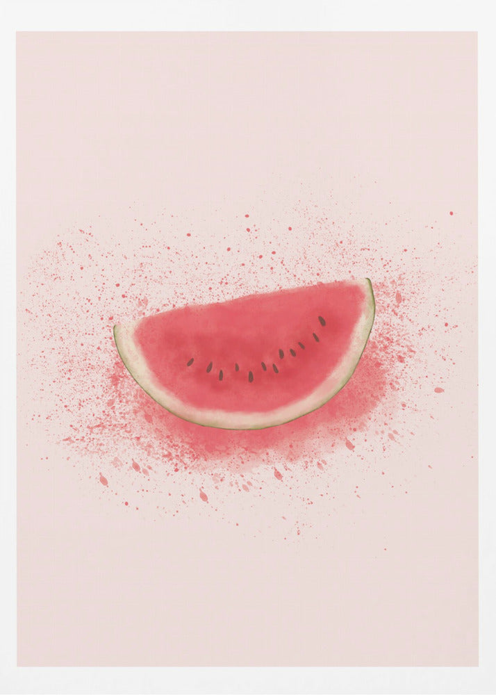 Wassermelonenspritzer | Poster - Kunstdruck