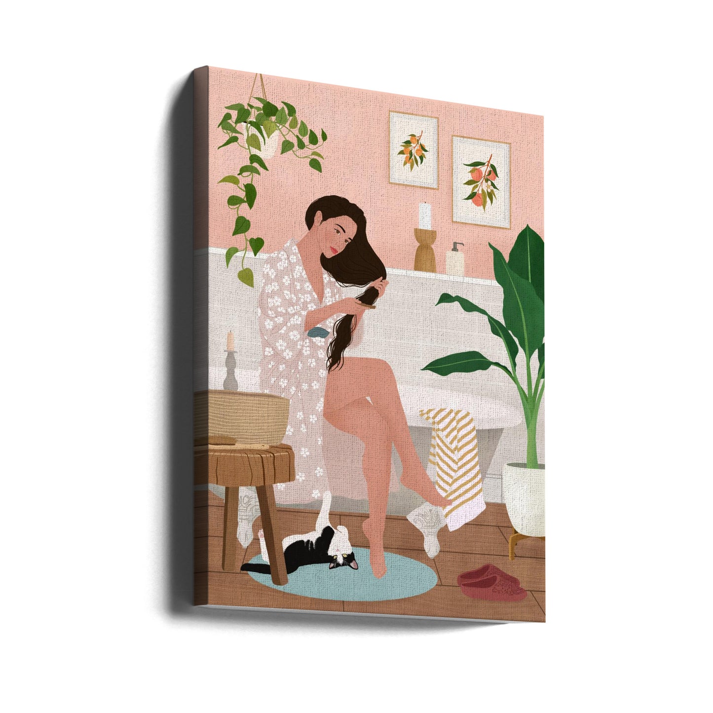 Nach einem Bad | Leinwand-Bilder