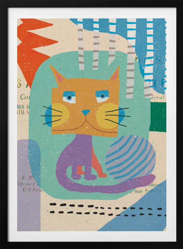 Fat Cheeks Cat | Poster