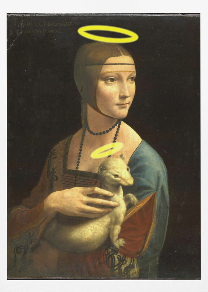 Nainen sädekehän kanssa | Julisteet - Taidevedokset