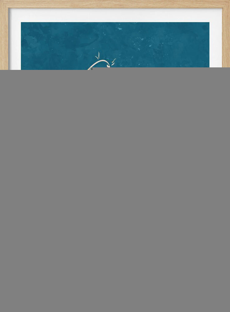 Gold Green Koi Fish | Poster