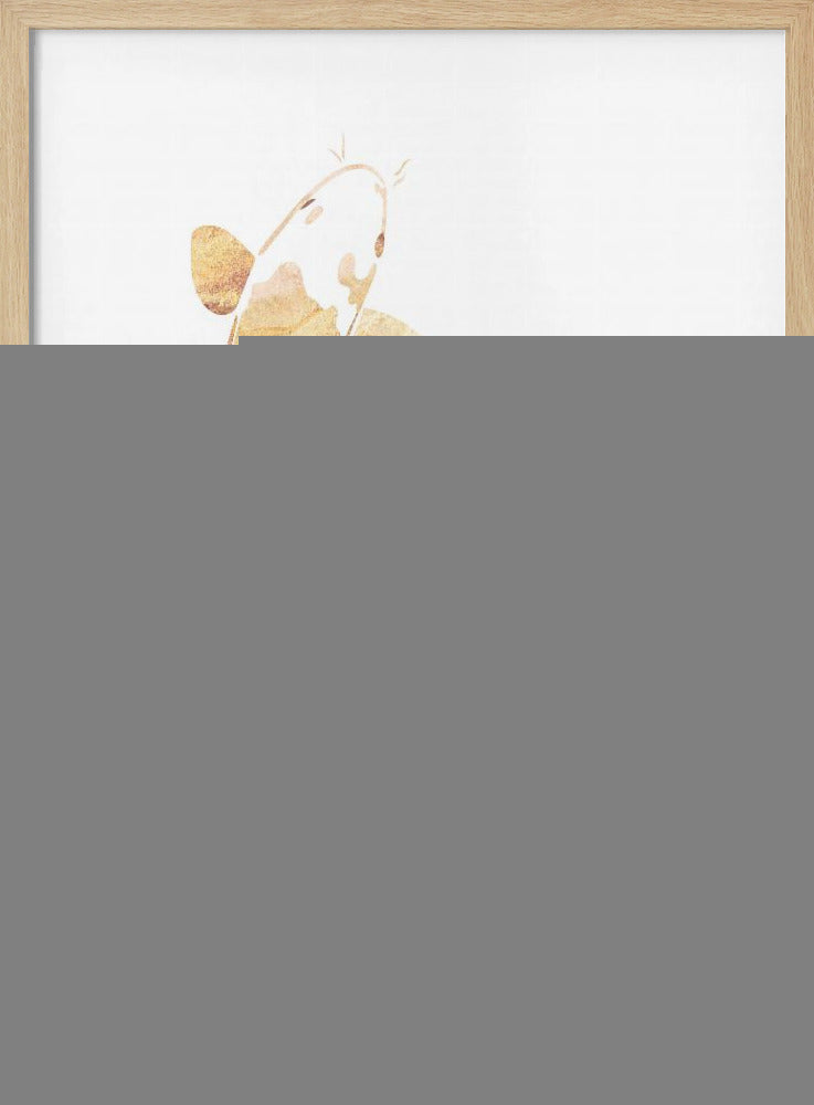 Gold koi fish silhouettes | Poster