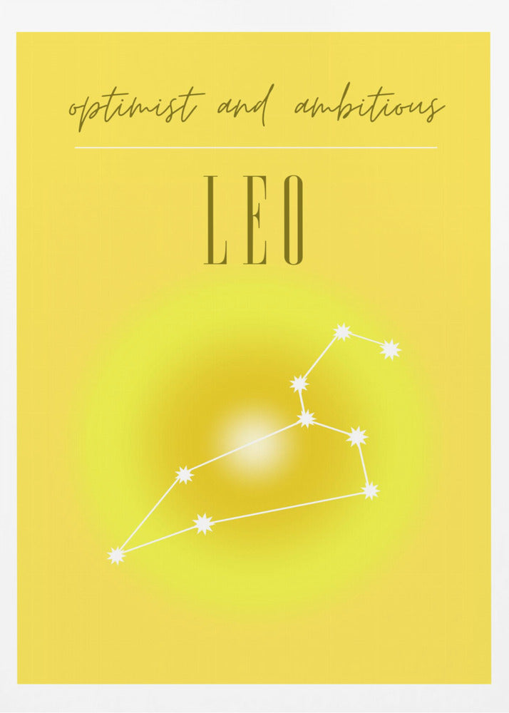 Löwe Sternzeichen Druckkunst | Poster